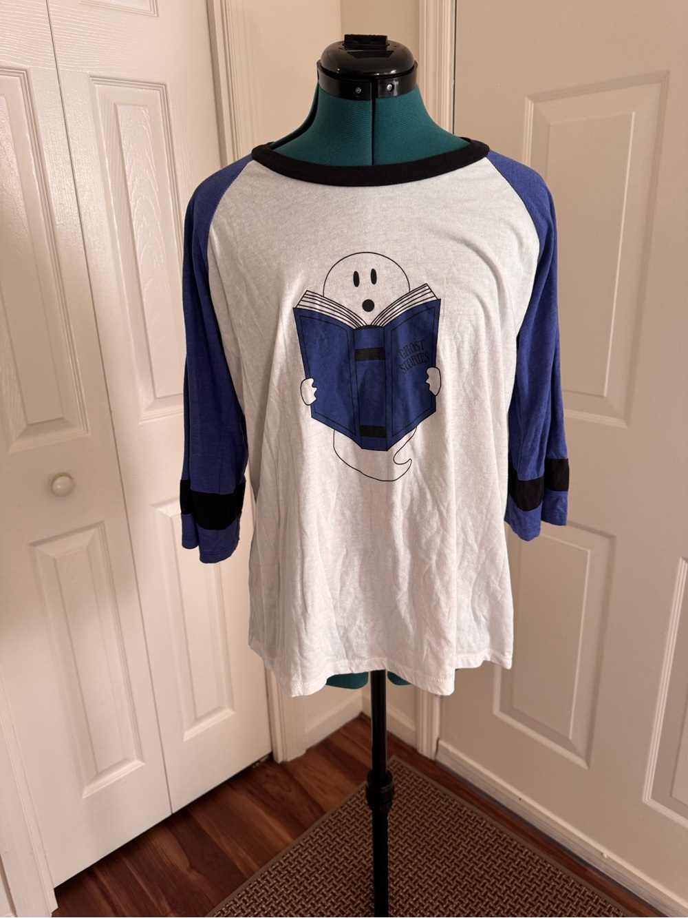 ModCloth X Camp White & Blue Ghost Graphic Shirt